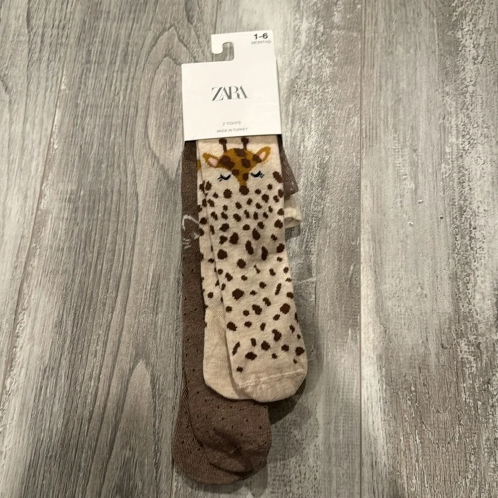 Zara Two Pack of Animal Tights